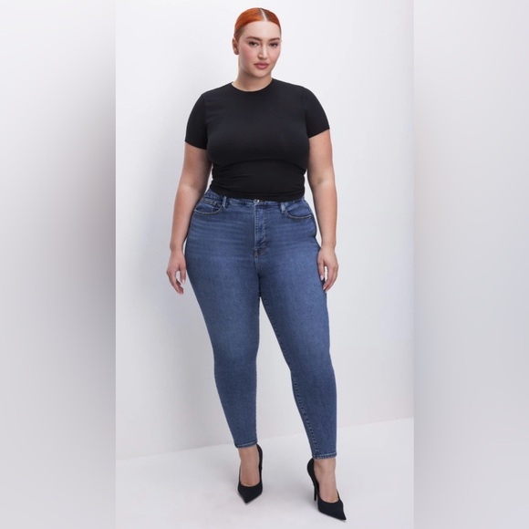 Good American Denim - Good American women’s Good Legs Skinny Cropped Jeans, size 24